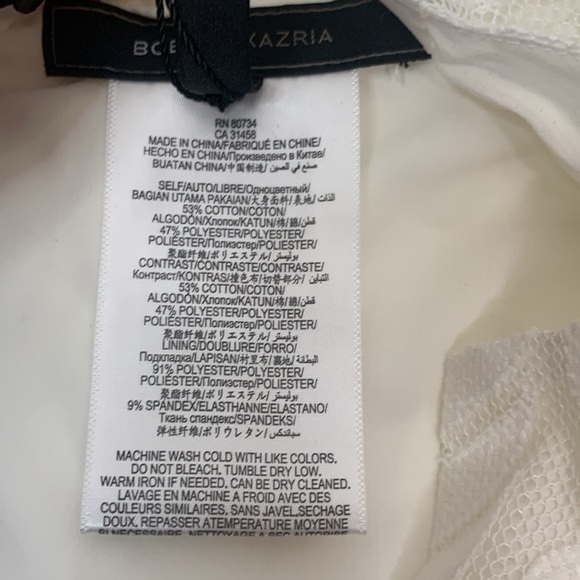 BCBGMAXAZRIA Isabel Lace Side Draped Peplum Mini Dress- NWT- 2 - Picture 16 of 16